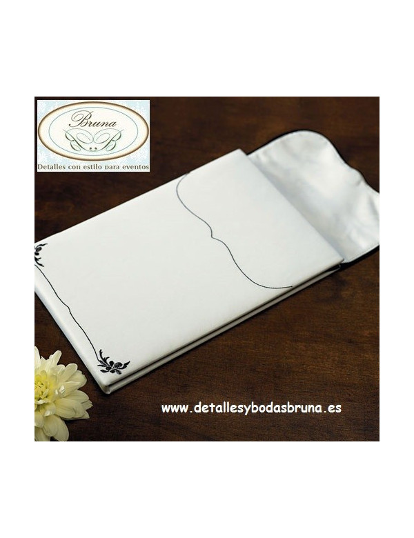 Libro de Firmas Damasco con cierre y Peana