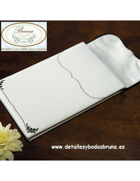 Libro de Firmas Damasco con cierre y Peana