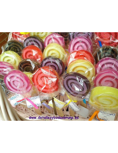 Piruletas de Jabón ELIGE COLORES