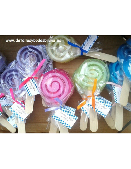 Piruletas de Jabón ELIGE COLORES